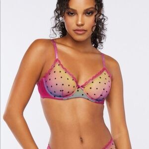 Savage X Fenty Multicolor Sheer Star Wireless Padless Bralette Bra